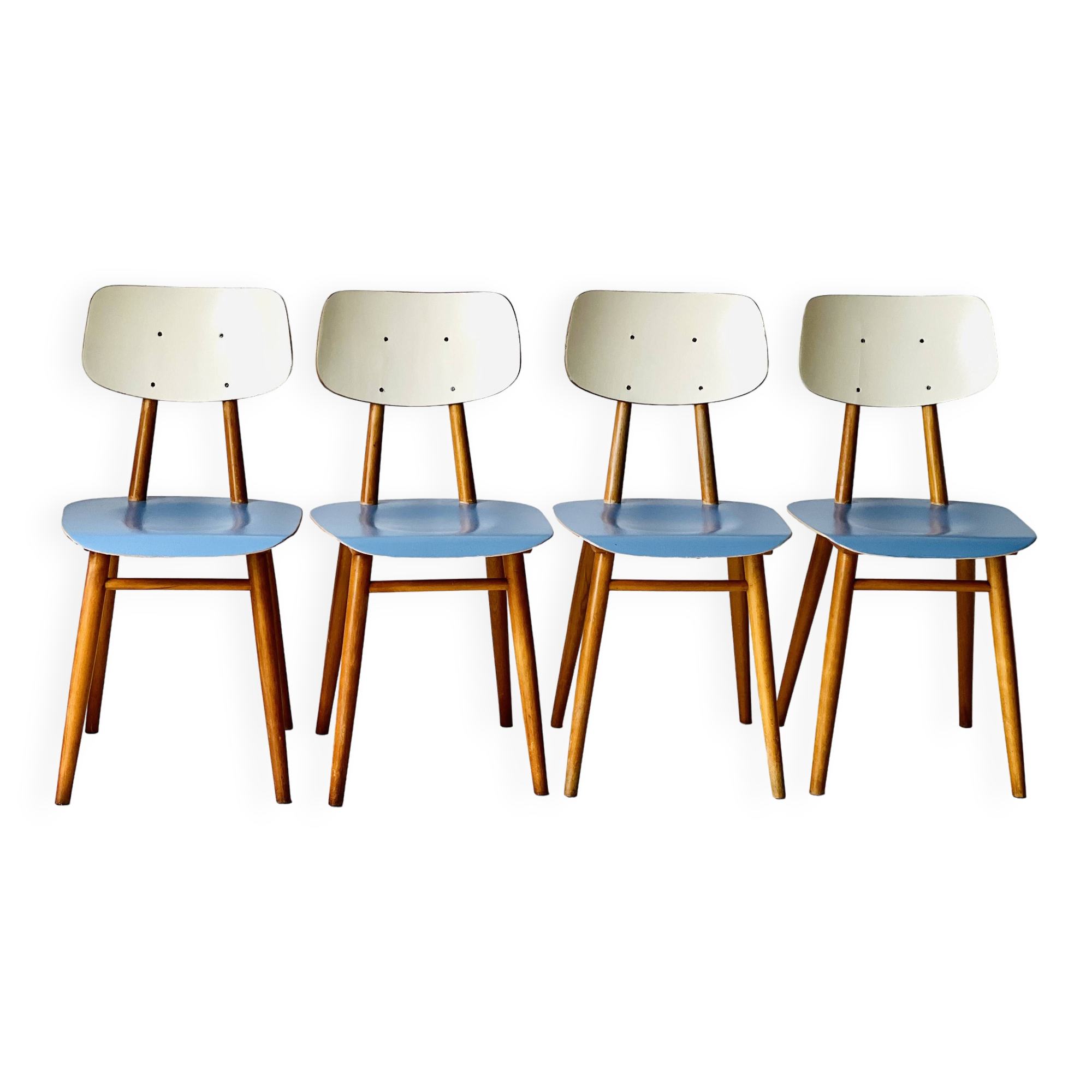 Chaises de salle à manger vintage de Ton, 1960'