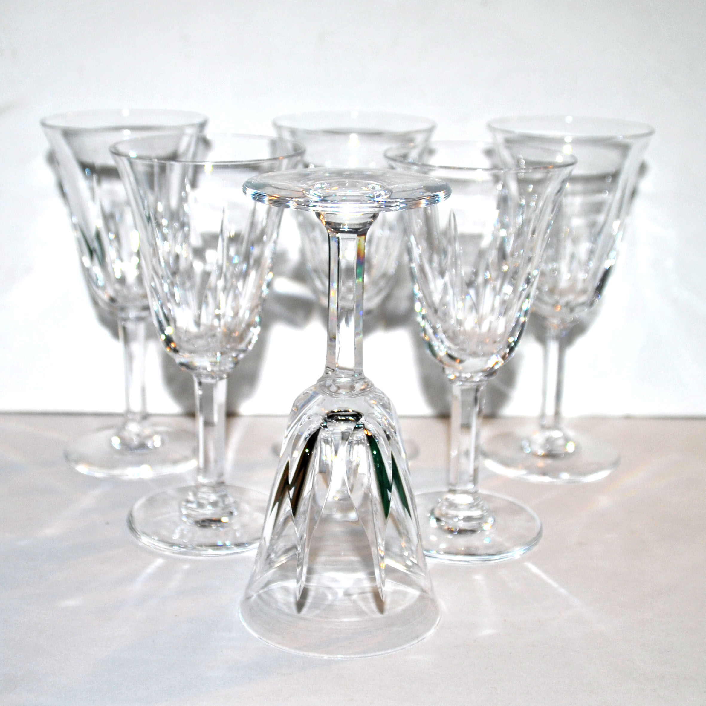 SAINT-LOUIS Series of 6 white wine glasses CERDAGNE 13x6