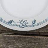 Sarreguemine white porcelain round dish