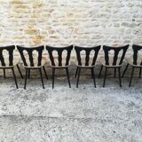 Lot of 12 bistro chairs