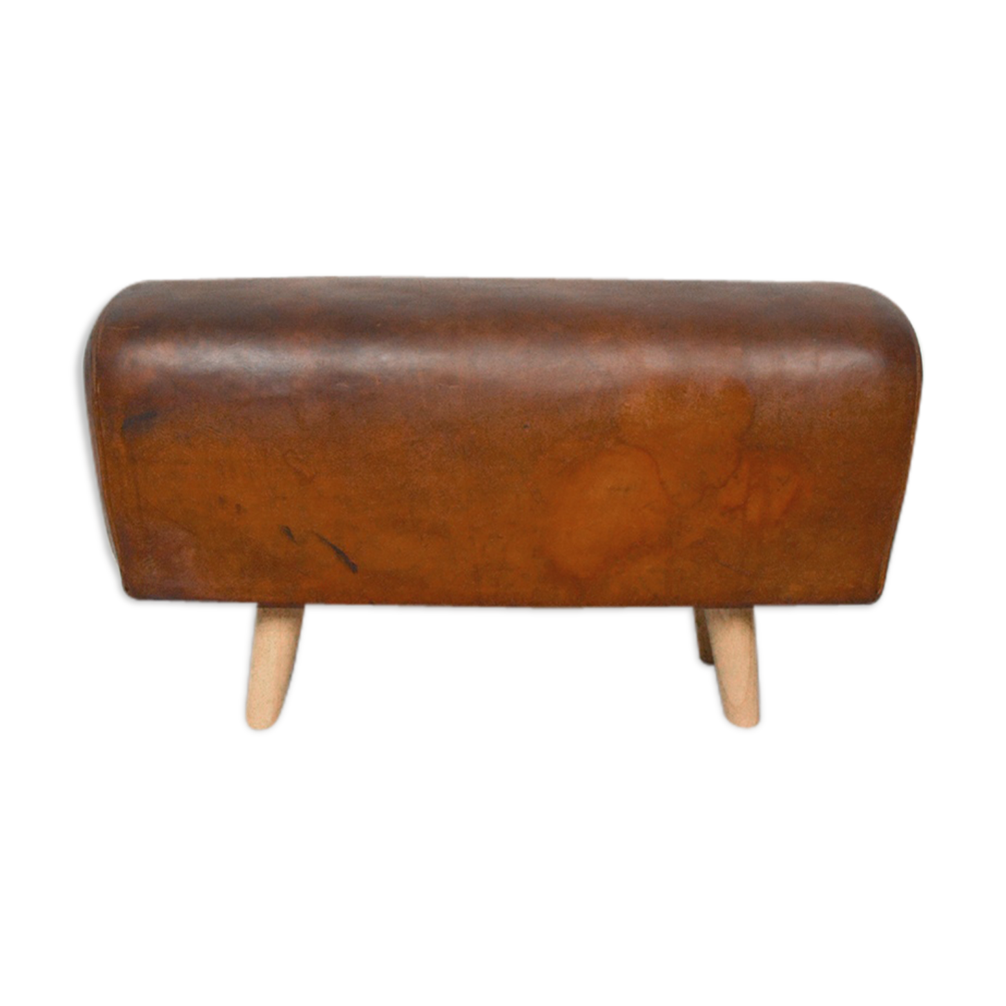 Leather horse bench