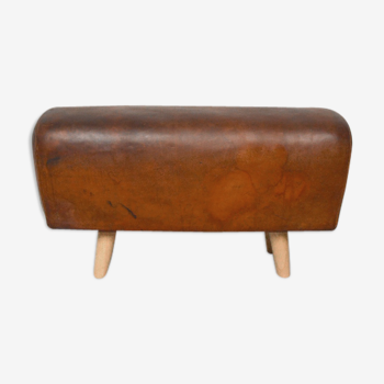 Leather horse bench