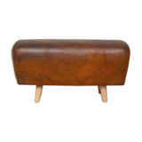 Leather horse bench