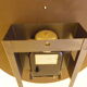 Wall Clock Star - Laiton, glass, formica - 1960s