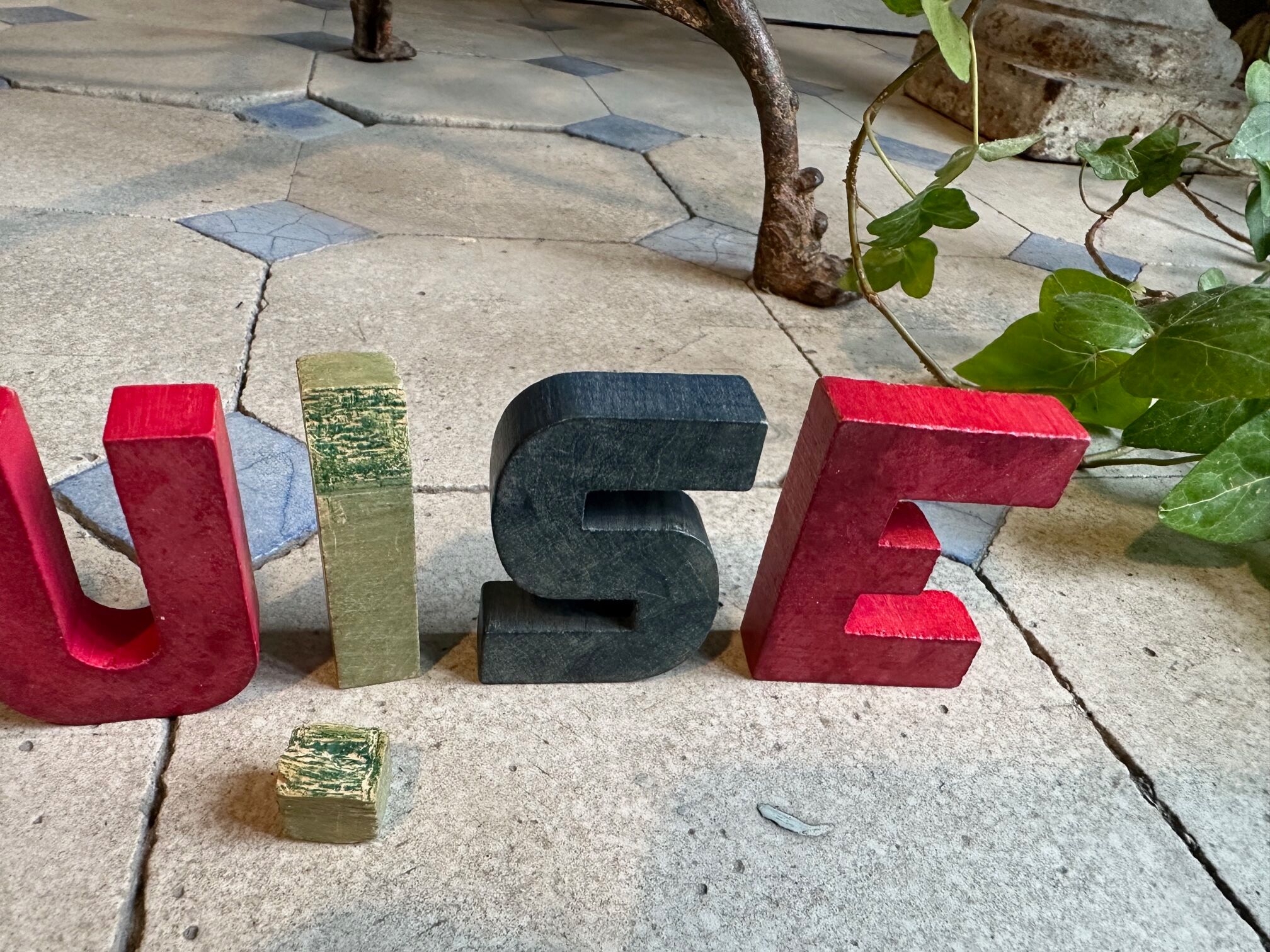 Wooden letters