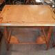 Art Nouveau-style flat desk in marquetry