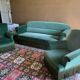 canapé et 2 fauteuils en velours