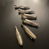 6 different animal knife holders, made of metal