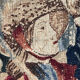 Vintage tapestry hand-screen printed in France