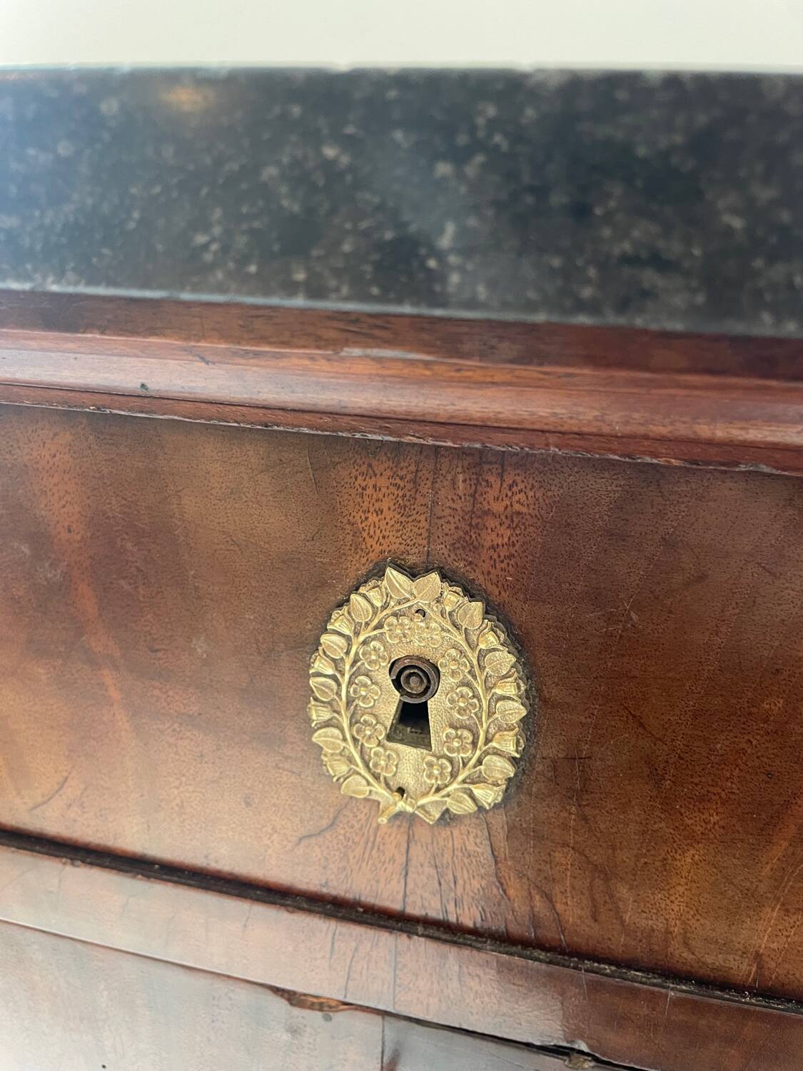 Empire mahogany veneer secretary