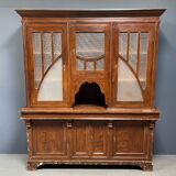 Large art deco cafe cabinet from Belgium, 1920s.