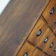 French fruitwood apothecary cabinet, ca 1950s