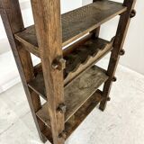 Brutalist aranjou wood rack