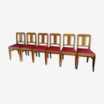 6 chaises art déco