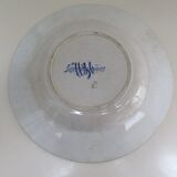 Plate in Earthenware of Sarreguemines decoration Rouen XIX th
