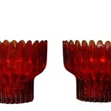 Bougeoirs en Verre "Crown" par Sigvard Bernadotte pour Lindshammar