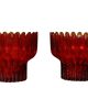Bougeoirs en Verre "Crown" par Sigvard Bernadotte pour Lindshammar