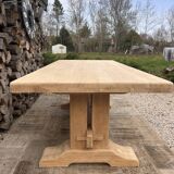 Renovated solid oak monastery table