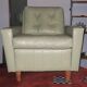 Mid century leather lounge chair after Florence Knoll, 1950s-60s