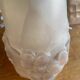 Pair of art deco silvered bronze wall lights with tulips signed ros