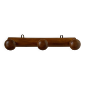 Vintage wooden coat rack with 3 hooks