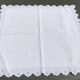 FM embroidered linen pillowcase English embroidery
