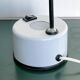 Vintage Italian Memphis Era Desk Lamp in White Perforated Metal, Orientable Arm