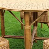 Rattan round table