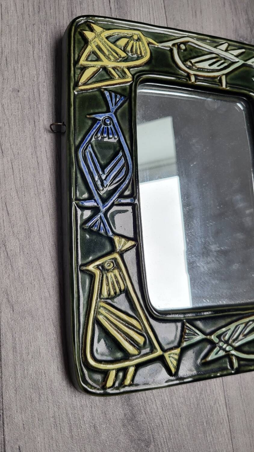 Mirror Birds in Ceramic Lisa Larson Harlequin Series / Gustavsberg