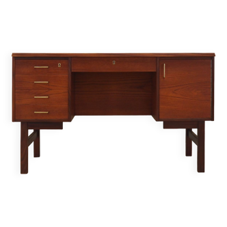 Teak desk, Danish design, 1970s, production: Denmark