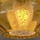 Trio of 3 glass chandelier suspensions GDR 1970 Veb Narva