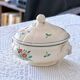 Antique Sarreguemines Amazonas hand-painted soup tureen