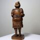 Sujet "La serveuse de bière" en bois sculpté Ludwig Roger Allemagne années