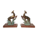 Art Deco doe bookends