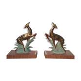 Serre-livres biche art déco