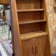 Vintage oak library designed in the 1950s.