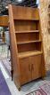 Vintage oak library designed in the 1950s.