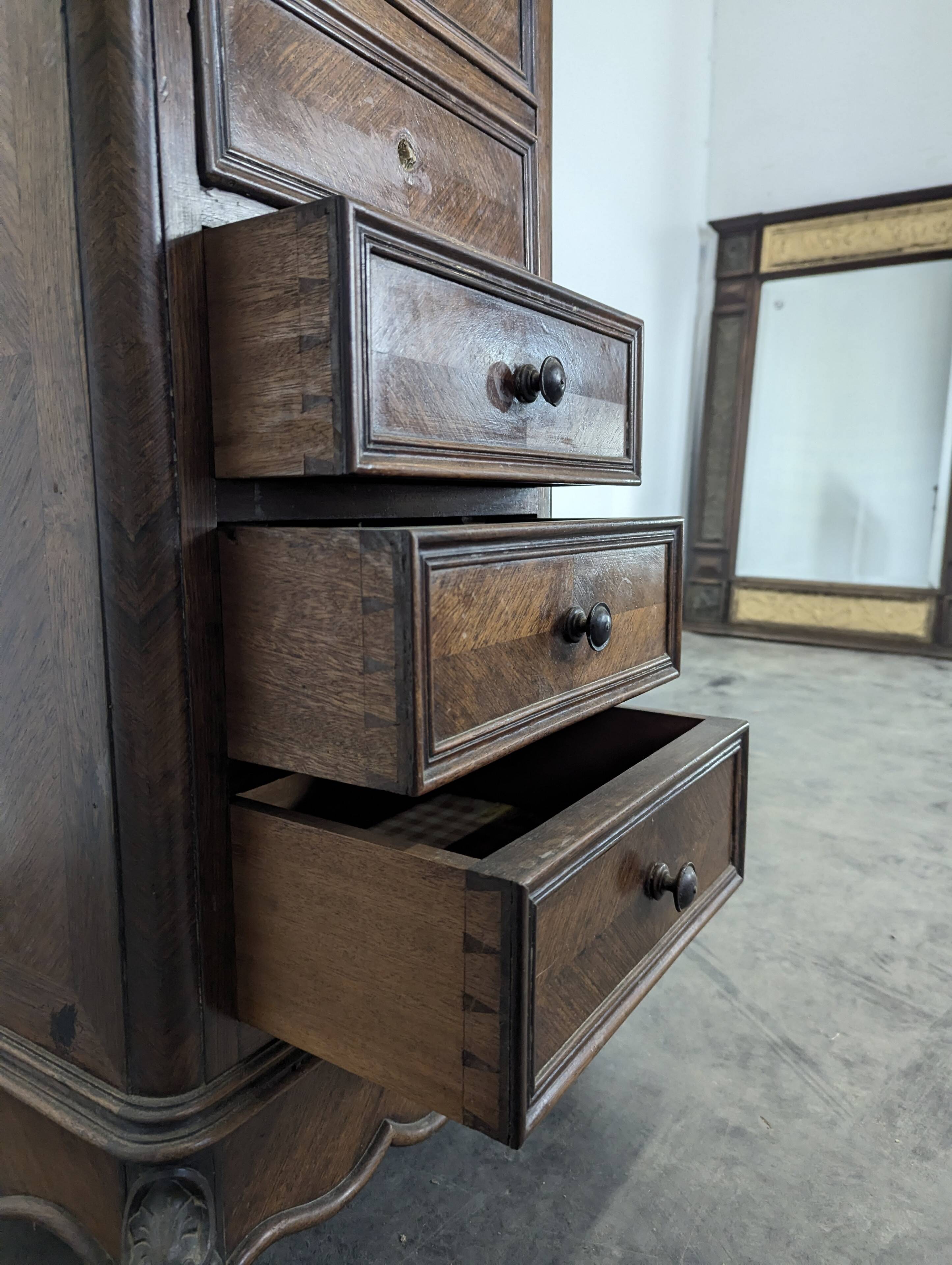 Rosewood bedside table from the Napoleonic III era.