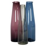 Midcentury Collection of 3 Bird Carafes by Iittala, Timo Sarpaneva, Finland, 1950s