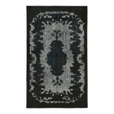 Overdyed Wool Vintage Handmade Carved Rug 169 cm x 288 cm