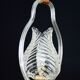Lovely transparent Art Deco Barovier e Toso pendant light Murano glass, 1930s