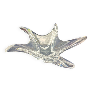 Daum France crystal star emptying cup