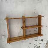 Trio d'étagères constructivistes en pin style Regain
