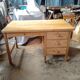 English desk in old pine