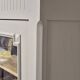Glass display cabinet with drawer