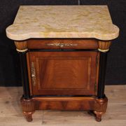 Pair of 20th-century Italian bedside tables with marble top