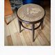 Tabouret bois et cannage