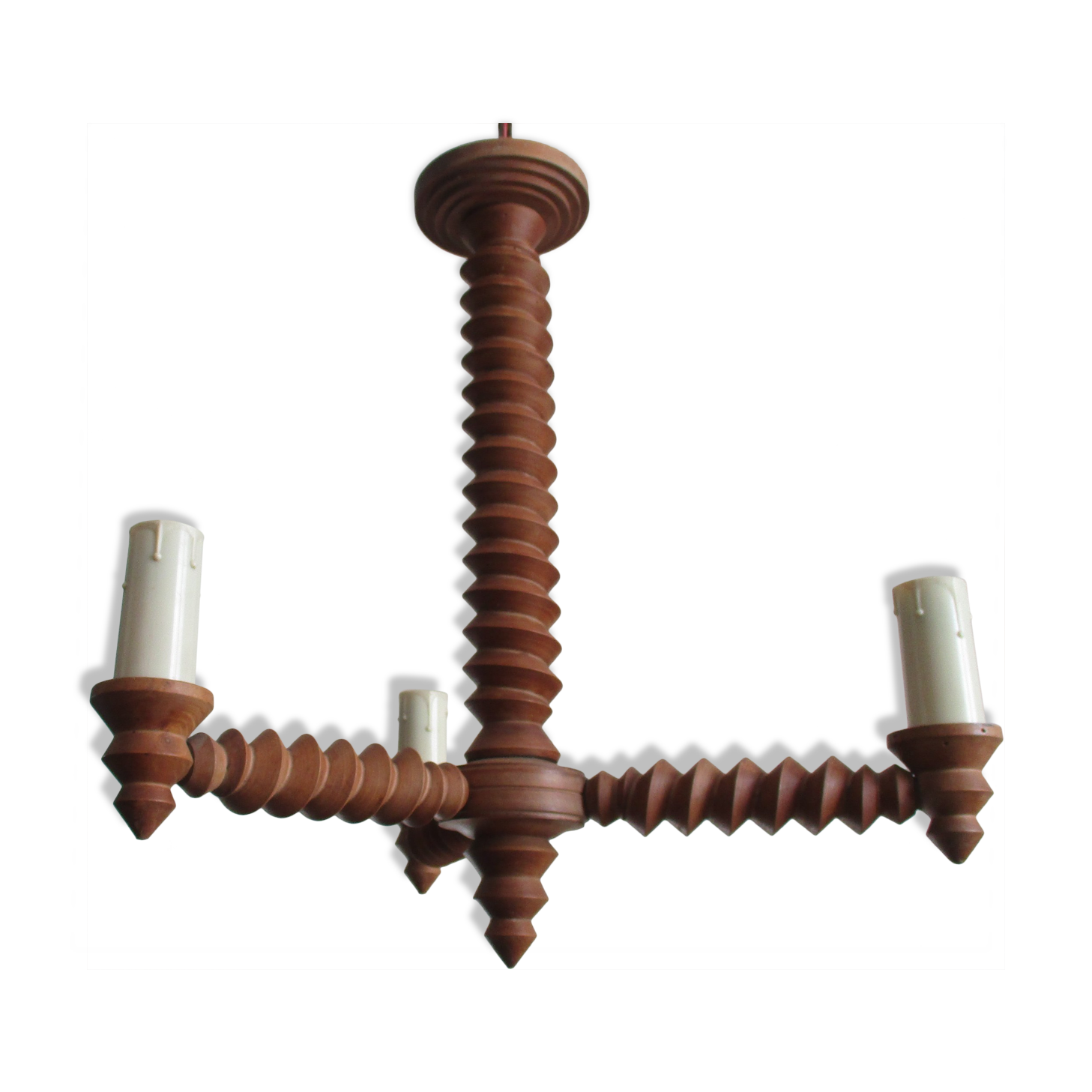 Lustre - wood applique, press screw