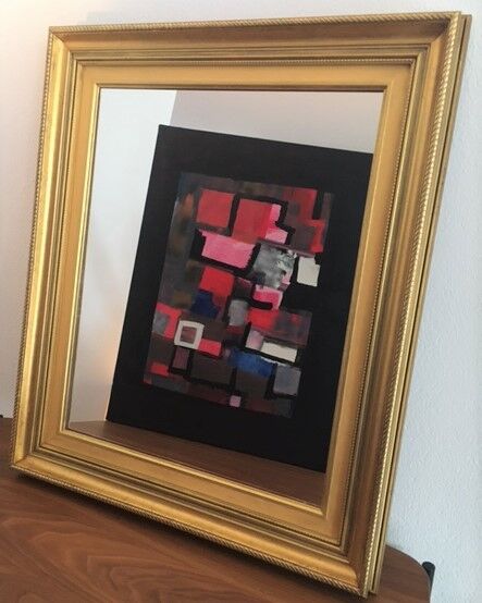 Mirror gilded wood 65 cm x 45cm