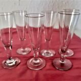 6 flutes champagne glasses